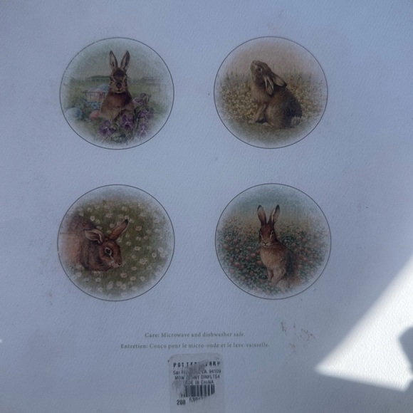 Pottery Barn Easter Rabbit
Dinner Plates
Set of Four Cottagecore
Shabby chic - Picture 2 of 5